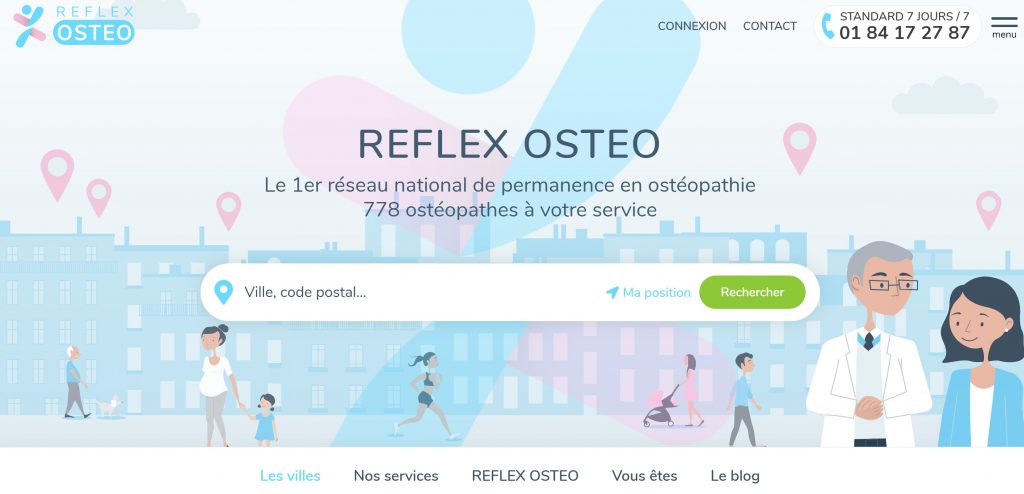 ostéopathes site internet reflex osteo