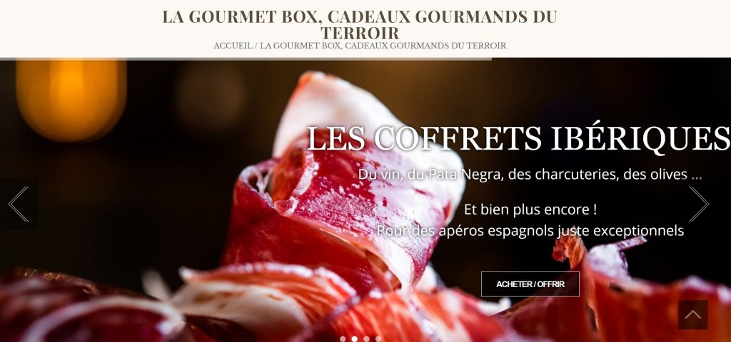Cadeau gourmet box site internet