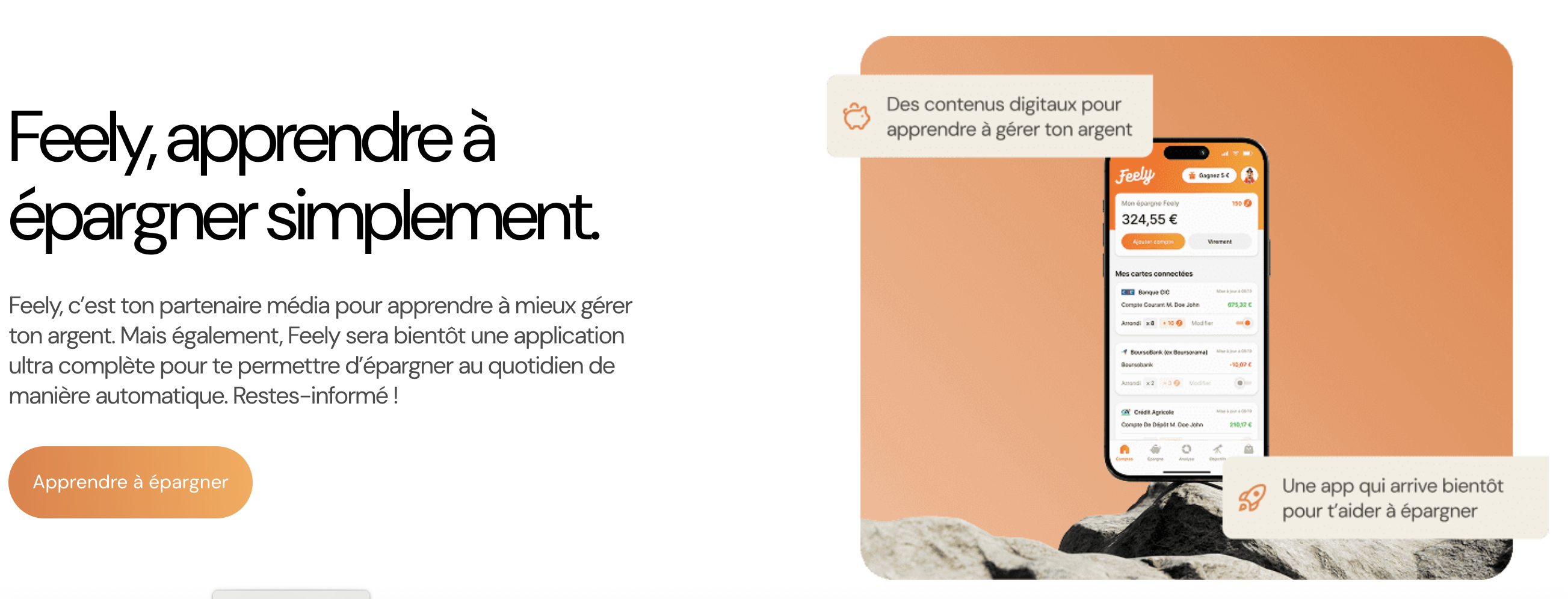 Feely Application Mobile épargne