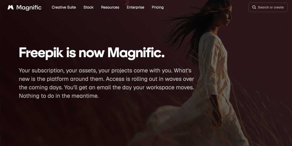Freepik devient Magnific