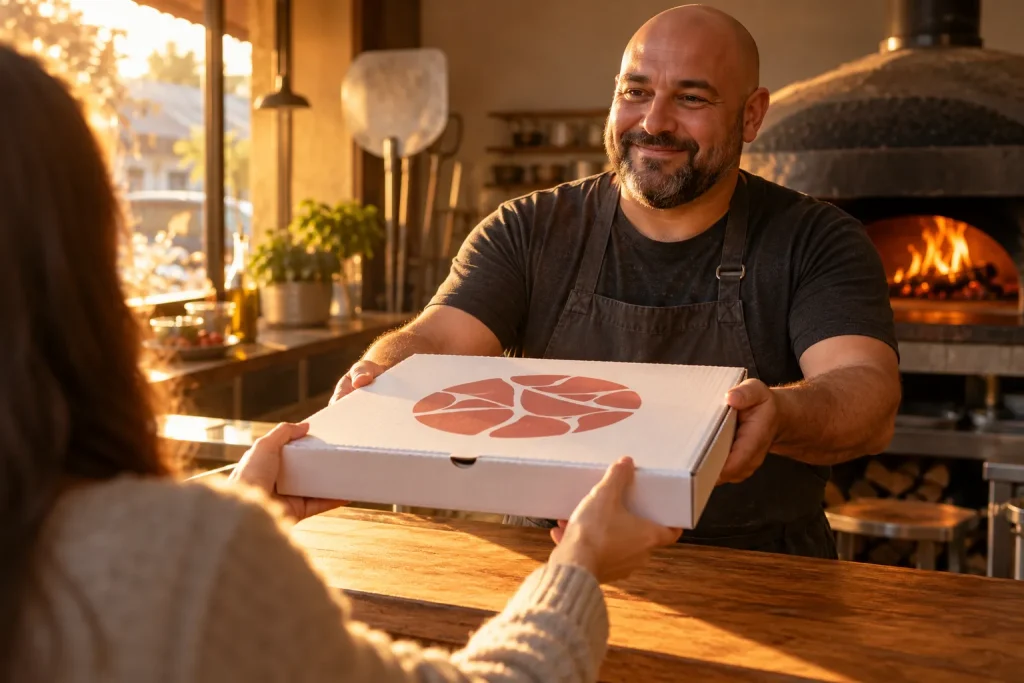 Emballage pizza
